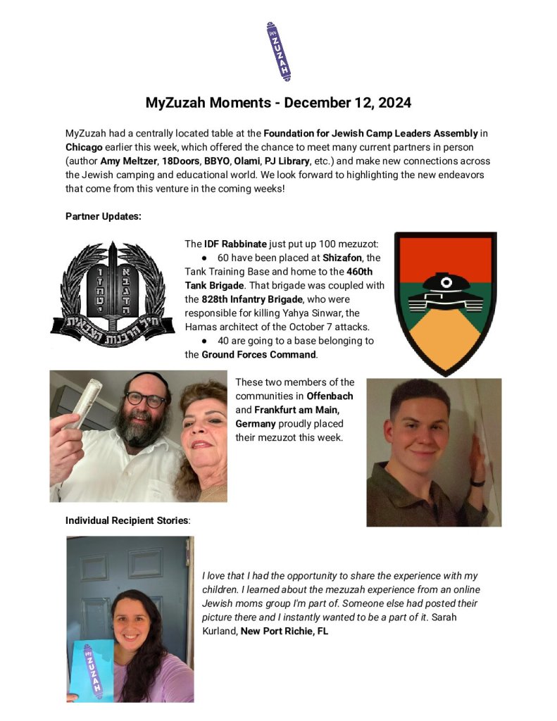 thumbnail of MyZuzah Moments – December 12, 2024